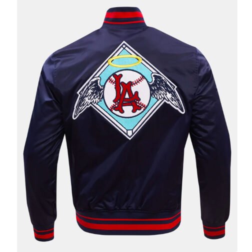 LA Angels Retro Classic Rib Jacket - Image 4