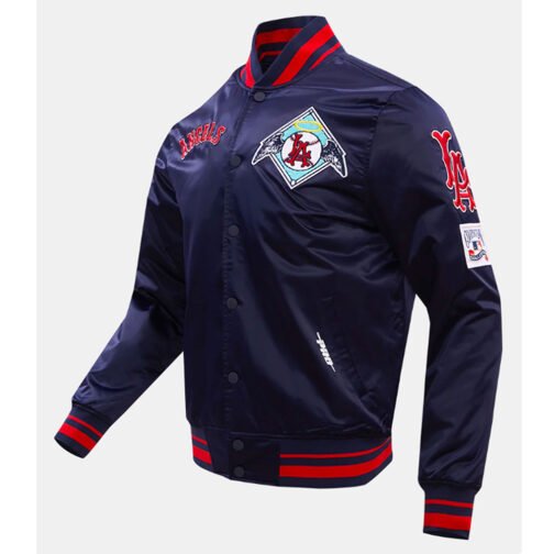 LA Angels Retro Classic Rib Jacket - Image 6