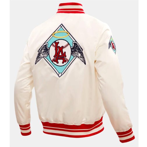 LA Angels Retro Classic Rib Jacket - Image 7