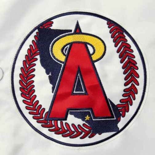 LA Angels The Legend White and Red Jacket - Image 5