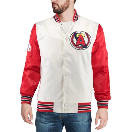 LA Angels The Legend White and Red Jacket - Image 3