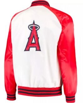 Men’s Los Angeles Angels Satin Letterman Jacket