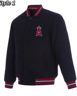Los Angeles Angels Varsity Navy Blue Wool Jacket