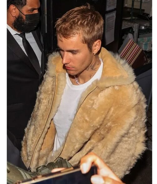Justin Bieber Los Angeles Beige Jacket - Image 7