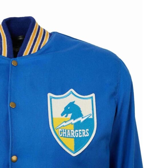 LA Chargers 1960 Blue Cotton Jacket - Image 4