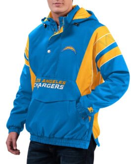 Home Team Los Angeles Chargers Half-Zip Hoodie Jacket