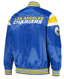 LA Chargers Midweight Powder Blue Satin Jacket