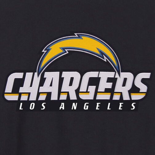 Los Angeles Chargers Navy Wool Full-Snap Jacket - Image 3