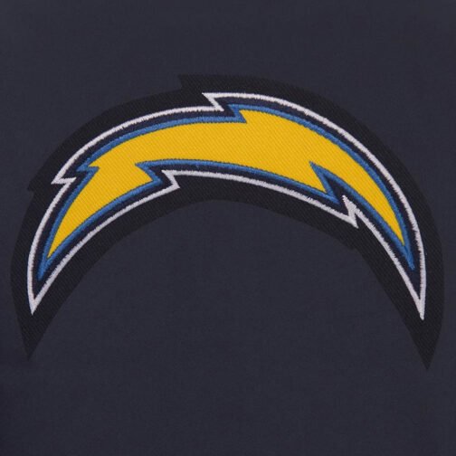 LA Chargers Navy Poly Twill Jacket - Image 2