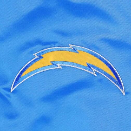 The Pick and Roll LA Chargers Satin Powder Blue Jacket - Image 6