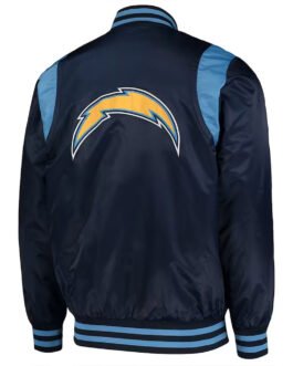 LA Chargers The Prime Blue Satin Jacket