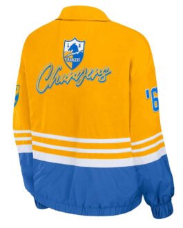 LA Chargers Throwback Windbreaker Jacket