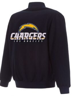 Varsity Los Angeles Chargers Navy Blue Wool Jacket