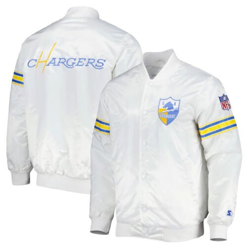Los Angeles Chargers NFL Satin Jacket - Image 8