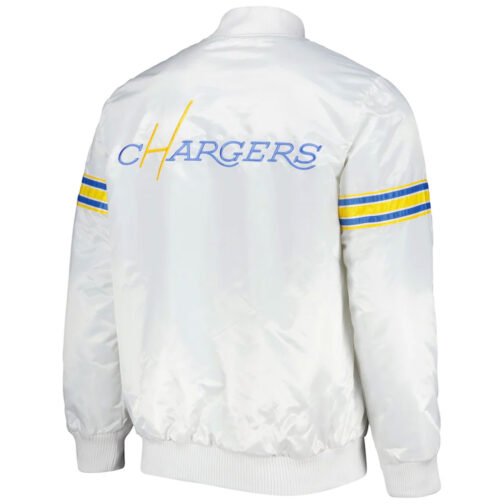 Los Angeles Chargers NFL Satin Jacket - Image 4