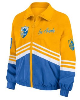 LA Chargers Throwback Windbreaker Jacket
