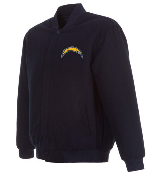 Varsity Los Angeles Chargers Navy Blue Wool Jacket