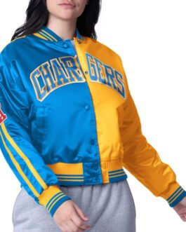 LA Chargers Zone Blitz Powder Blue/Gold Jacket