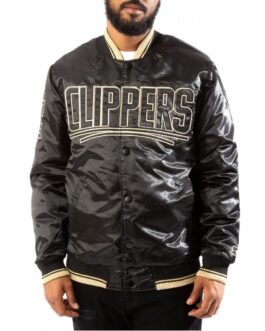 Starter Bomber LA Clippers Black/Gold Jacket