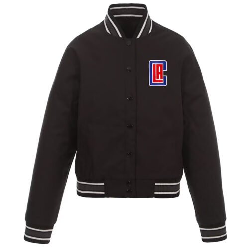 LA Clippers Poly-Twill Black Jacket