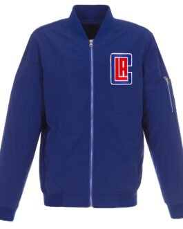 LA Clippers Bomber Lightweight Nylon Jacket