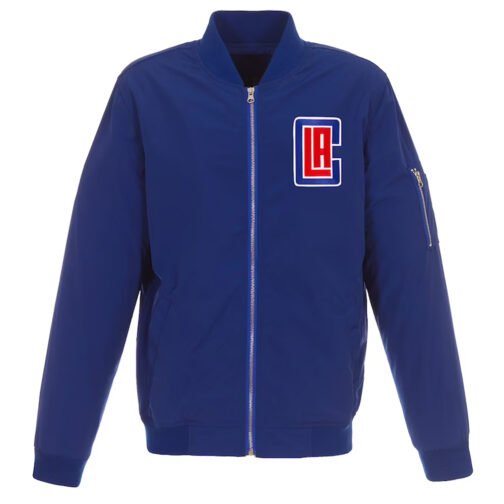 LA Clippers Bomber Lightweight Nylon Jacket