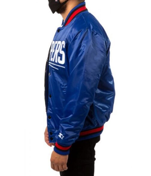 LA Clippers Starter Bomber Jacket - Image 7