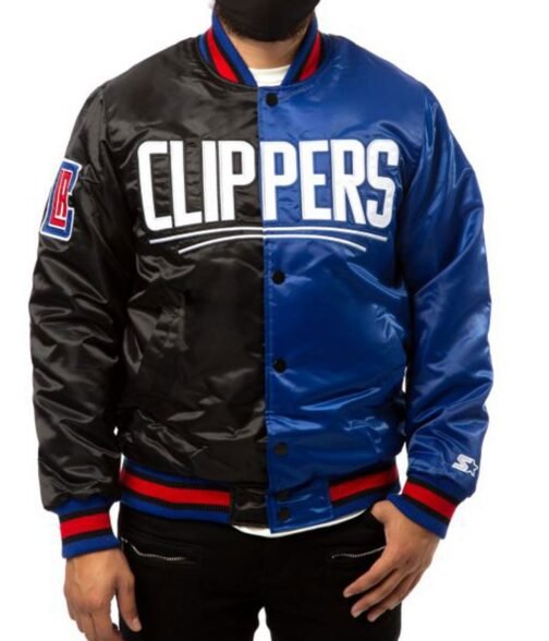 LA Clippers Starter Bomber Jacket - Image 2
