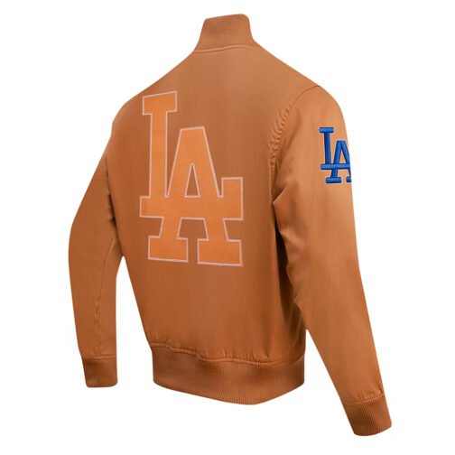 LA Dodgers Area Code Brown Jacket - Image 4