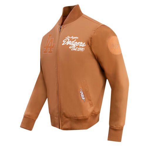LA Dodgers Area Code Brown Jacket - Image 3