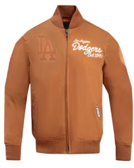 LA Dodgers Area Code Brown Jacket