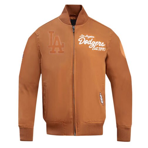 LA Dodgers Area Code Brown Jacket