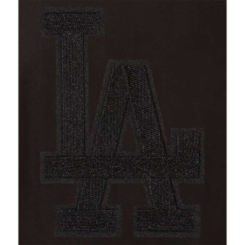 LA Dodgers Black Varsity All Wool Jacket - Image 2