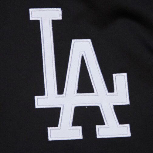 LA Dodgers Black Out Satin Jacket - Image 4