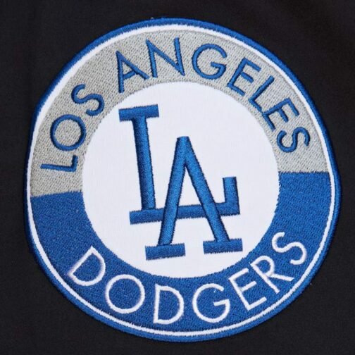 LA Dodgers Black Out Satin Jacket - Image 5