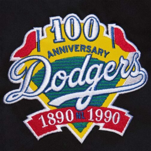 LA Dodgers Black Out Satin Jacket - Image 6