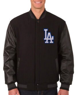 Varsity LA Dodgers Black Jacket