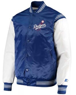 Los Angeles Dodgers Enforce Varsity Blue/White Satin Jacket