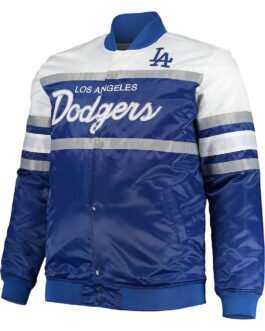 Coaches LA Dodgers Satin Royal/Gray Jacket