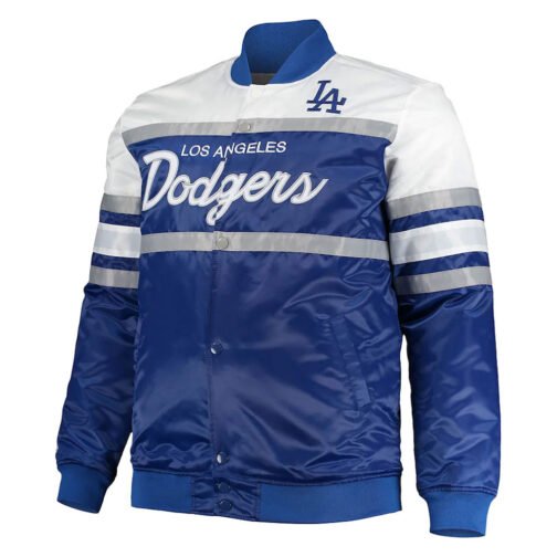 Coaches LA Dodgers Satin Royal/Gray Jacket
