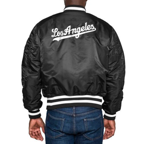 LA Dodgers Bomber MA-1 Jacket - Image 4