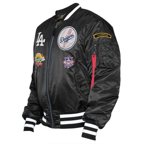 LA Dodgers Bomber MA-1 Jacket - Image 5