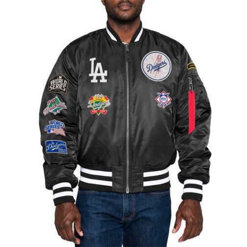 LA Dodgers Bomber MA-1 Jacket - Image 3