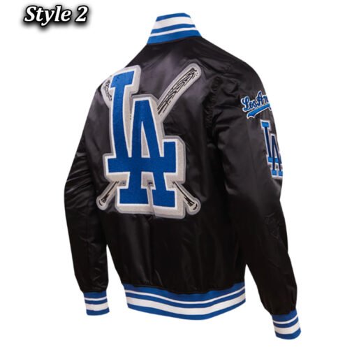 LA Dodgers Mashup Classic Rib Satin Jacket - Image 11
