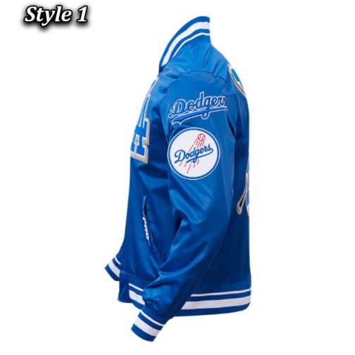 LA Dodgers Mashup Classic Rib Satin Jacket - Image 13