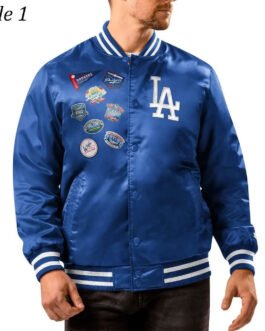 LA Dodgers Patch Royal Jacket