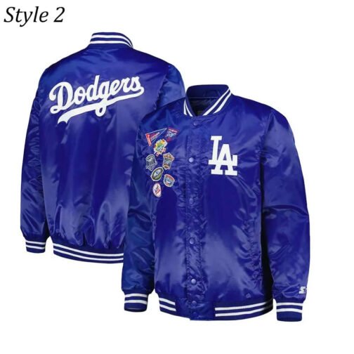 LA Dodgers Patch Royal Jacket - Image 5