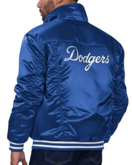 LA Dodgers Royal Silver Tab Trucker Jacket