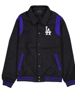 Los Angeles Dodgers Sport Night Teddy Varsity Jacket