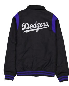 Los Angeles Dodgers Sport Night Teddy Varsity Jacket